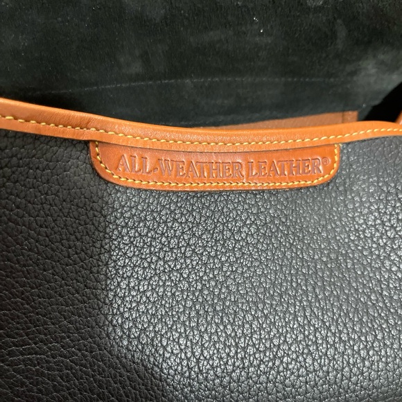Dooney & Bourke all weather leather black preppy crossbody satchel Lagenlook Y2K - Picture 12 of 14